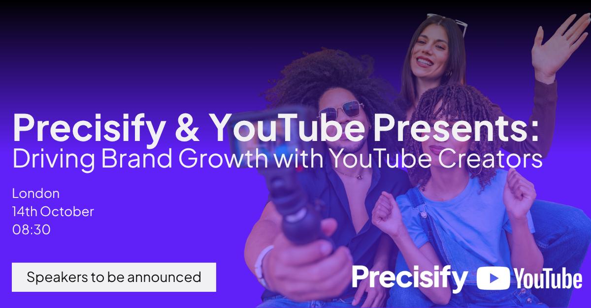 Precisify & YouTube Creator Event sign up page image